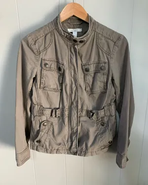 LOFT Women's Military Style Utility Jacket Size 6 thumbnail 1