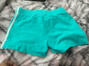 Teal and white Adidas shorts  thumbnail 3