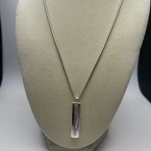 Tiffany & Co. 1837 Bar Pendant Necklace in 925 Sterling Silver - 18" - Preowned thumbnail 2