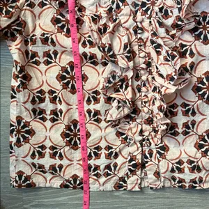 Mille Sayulita print Ruffle Blouse Pink thumbnail 8