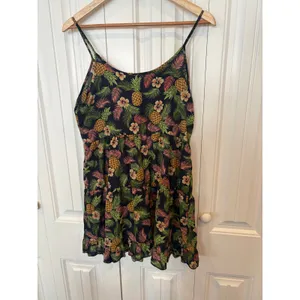 Mine Navy Tropical Print Dress Size‎ Small thumbnail 2