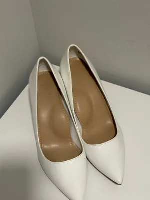 Justfab white pumps thumbnail 4