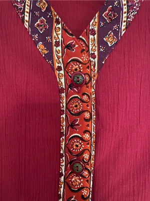Vintage NWT 1990 Jantzen Red Embroidered V-Neck Vest thumbnail 7