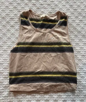 Women's striped sleeveless tank top thumbnail 1