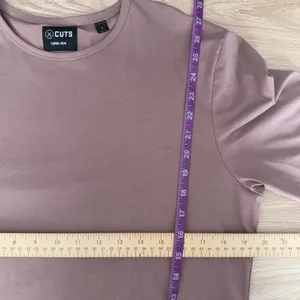 Cuts Men’s Large AO Long Sleeve Curve Hem‎ Tee Mauve Pink Workout Active thumbnail 7