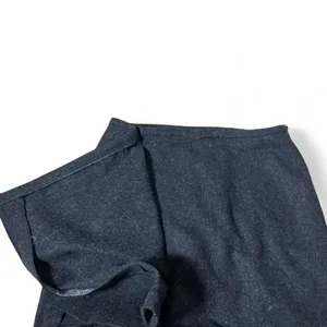 Eddie Bauer Gray 100% Wool Wrap Mini Dark Academia Skirt Lined‎ Size 14 Preppy thumbnail 8