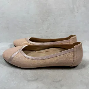 Vionic Caroll Peach Croc Patent Leather Ballet Flats Orthotic Shoes Womens 7 thumbnail 8