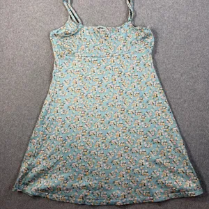 Altard State Women's Small Light Blue Floral Mini Slip Dress Adjustable Strap thumbnail 8