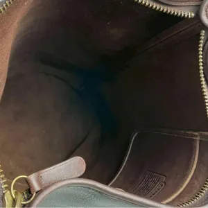 VINTAGE COACH Mahogany Leather Duffle Sac XL Crossbody Bucket Bag USA 9085 COA thumbnail 8