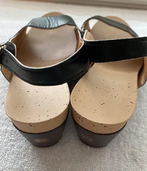 Lightweight peep toe sling back shoes Size 40 9.5 adjustable straps NWOT thumbnail 4