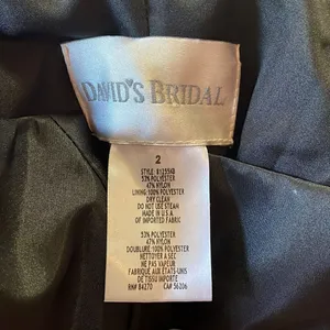 David’s Bridal Black Strapless Bubble Hem Mini Dress thumbnail 5