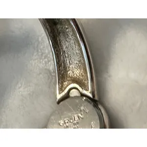 Gruen‎ Quartz Bangle Watch Red and Silver Tone Stylish Womens Jewelry thumbnail 6