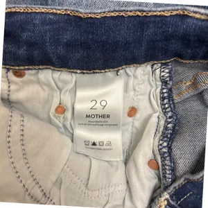 Mother The Tripper Ankle Fray Jeans 29 Blue Change Is In The Air Wash Raw Hem thumbnail 7