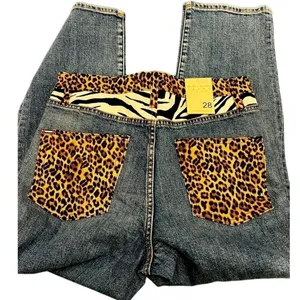 Alice + Olivia Amazing Animal Print High Rise Jeans Size 28 NWT thumbnail 13