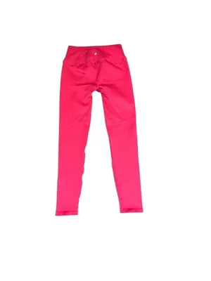 VS PINK Thick Knit Hot Pink High Waist Seamless Leggings M/L thumbnail 3