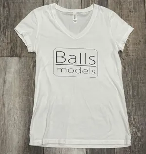 Bella Zoolander White T-shirt Balls Models Size Medium thumbnail 1