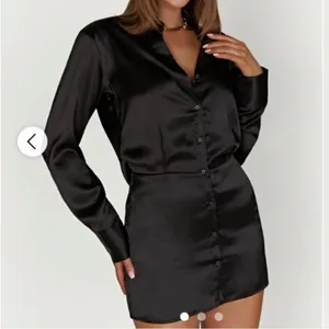 Meshki Brielle Satin Shirt Dress size xs thumbnail 3