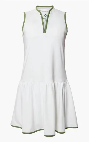 Tuckernuck Sport‎ Tennis Dress XL White Zip Athletic Preppy Golfcore Pickleball thumbnail 1
