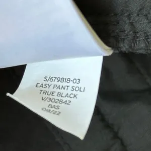 GAP Easy Pant Cotton Blend Drawstring Lightweight Black XS thumbnail 10