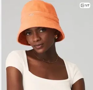 ALO Yoga Orange Terry Beachside Bucket Hat thumbnail 1