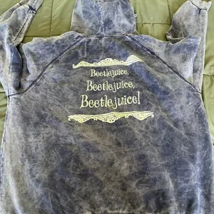 Source Unknown RetroKid X Beetlejuice Lydia Purple Graphic Womans Hoodie 2XL thumbnail 7