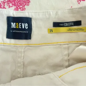 Anthropologie Maeve Colette Wide Leg Cropped Patch Pocket Linen Pants in Size 25 thumbnail 6