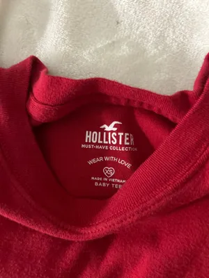 Hollister Red  Baby Tee thumbnail 2