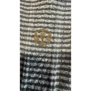Lululemon Swiftly Tech Racerback Tank Top Black Grey Striped Size 4 thumbnail 3