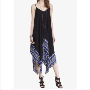 Express Handkerchief Flowly Spaghetti Strap Dress New with tags thumbnail 3