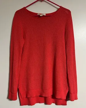 Women's Michael Kors Dark Pink Knit Sweater Dark Pink Size‎ Medium thumbnail 1