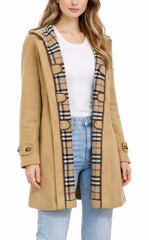 Burberry Brit classic toggle wool duffle coat EUC thumbnail 1