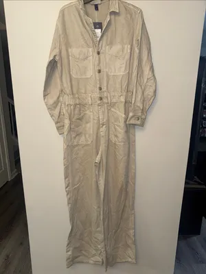Universal Threads Cream Utility Jumpsuit thumbnail 2