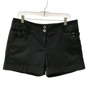 White House Black Market Black Shorts, Silver Accents Classic Fit. Size 10 thumbnail 7