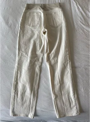 Abercrombie Leather Trim 90s Straight Ultra High Raise Jeans thumbnail 2