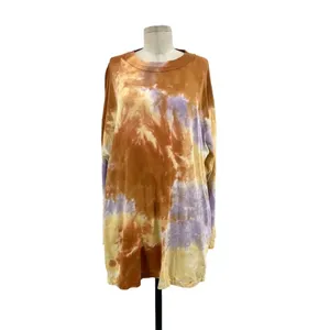 Free People‎ Be Free Tie Dye Long Sleeve Tee Lilac Woods Size Large thumbnail 3