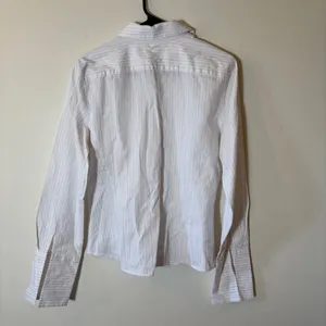 Ann Taylor Women's Button Down Long‎ Sleeve Striped Career Office Shirt Size 4 thumbnail 7