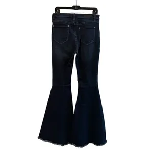 Rock and‎ Roll Denim High Rise Flare Leg Bell Bottom Frayed Jeans Size 30 x 32 thumbnail 5