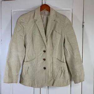 Vintage 70s Tan Corduroy‎ Blazer Jacket Academia Retro Preppy Women's Size 5/6 thumbnail 1