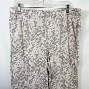 Carole Hochman‎ Large Pajama Set Cotton Gray Animal Print Lounge Luxury 759 thumbnail 5