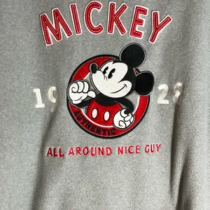 Disney Store Gray Fleece Mickey Mouse‎ to Crew Neck Long Sleeve Sweatshirt Large thumbnail 2