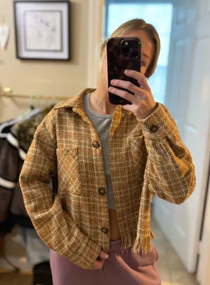 Pink Lily Tweed Jacket thumbnail 4