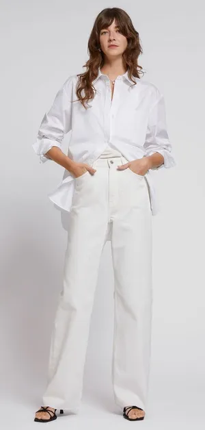 & Other Stories White Straight-Leg Jeans thumbnail 1