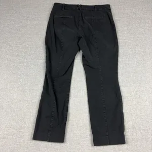 Anthropologie The Essential Slim Pants Womens 10 Black Twill Dress Stretch thumbnail 13