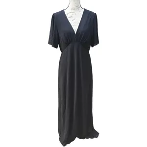 Baltic Born NWOT‎ Esti Black Maxi Dress V Neck Short Sleeve Cocktail Large thumbnail 4