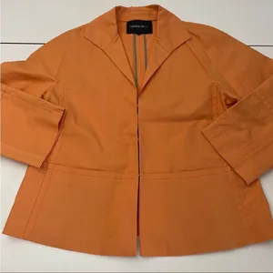 Lafayette 148 orange blazer 2‎ Orange thumbnail 1