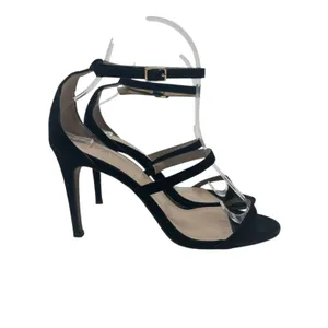 Raye Alley‎ High Heels Pumps Shoes Suede Ankle Strap Buckle Black Size US 7.5 thumbnail 5