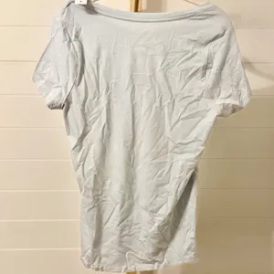 Maternity T Shirt My First Rodeo Bull Skull‎ Graphic Blue Short Sleeve Top M thumbnail 3