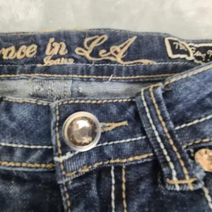 Grace in LA Womens Size 7M Easy Fit Denim Jeans BLue Size 7M Embroidered Jeweled thumbnail 4