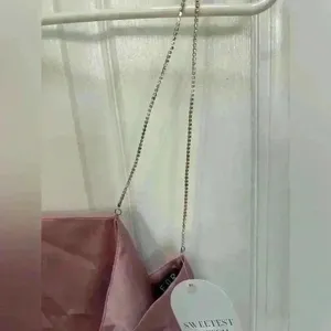 Backless Satiny Pink Crop Tank with Jeweled Spaghetti Straps Size S thumbnail 3