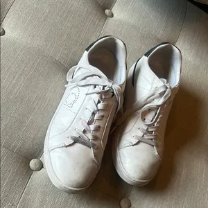 Coach Lowline Leather Optic Sneaker Optic White/Midnight Navy Size 38.5 thumbnail 5